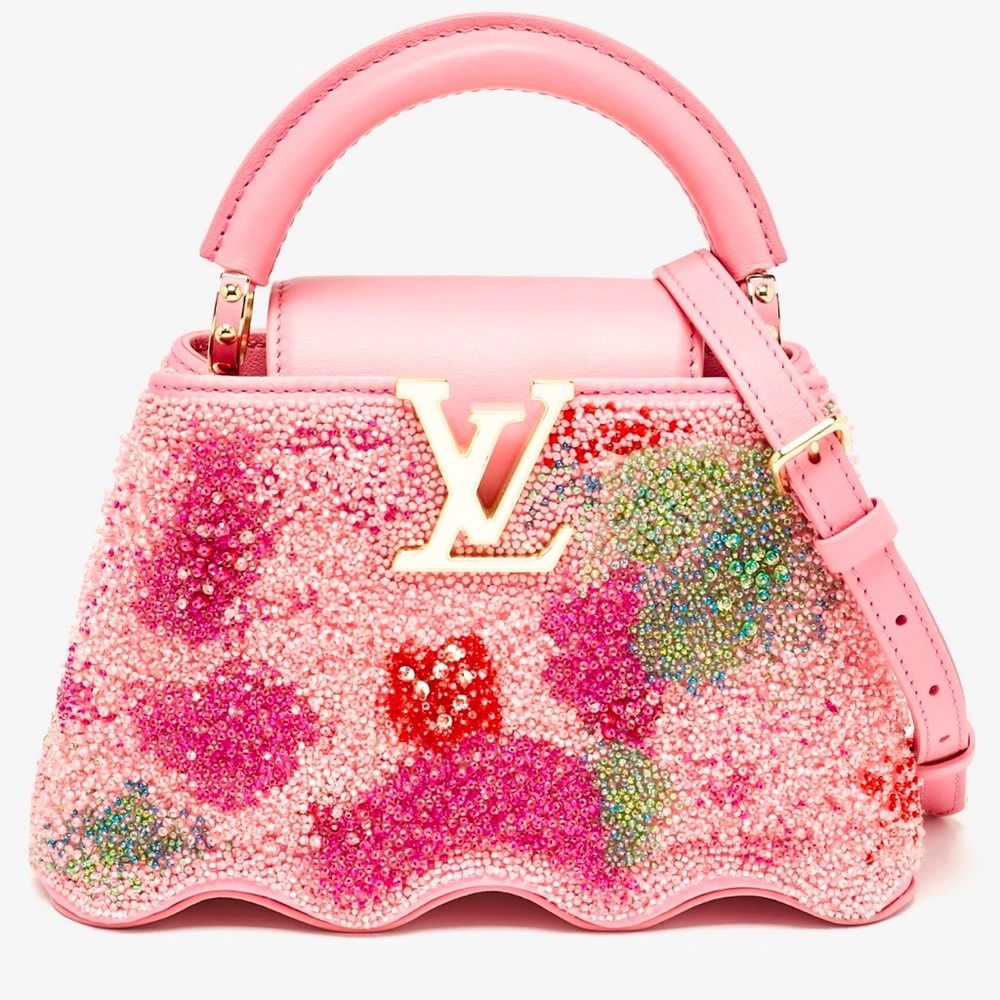 Louis Vuitton Satin Capucines Capushell Mini - Picture 4 of 8
